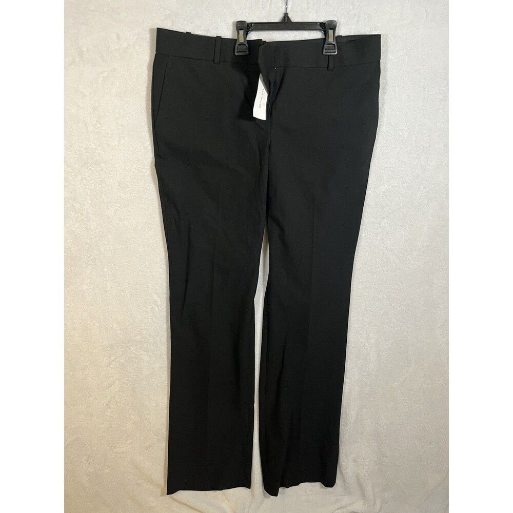 Ann Taylor Women’s Black Devin Pants Straight Fit Size 8 Tall Trouser Leg NWT